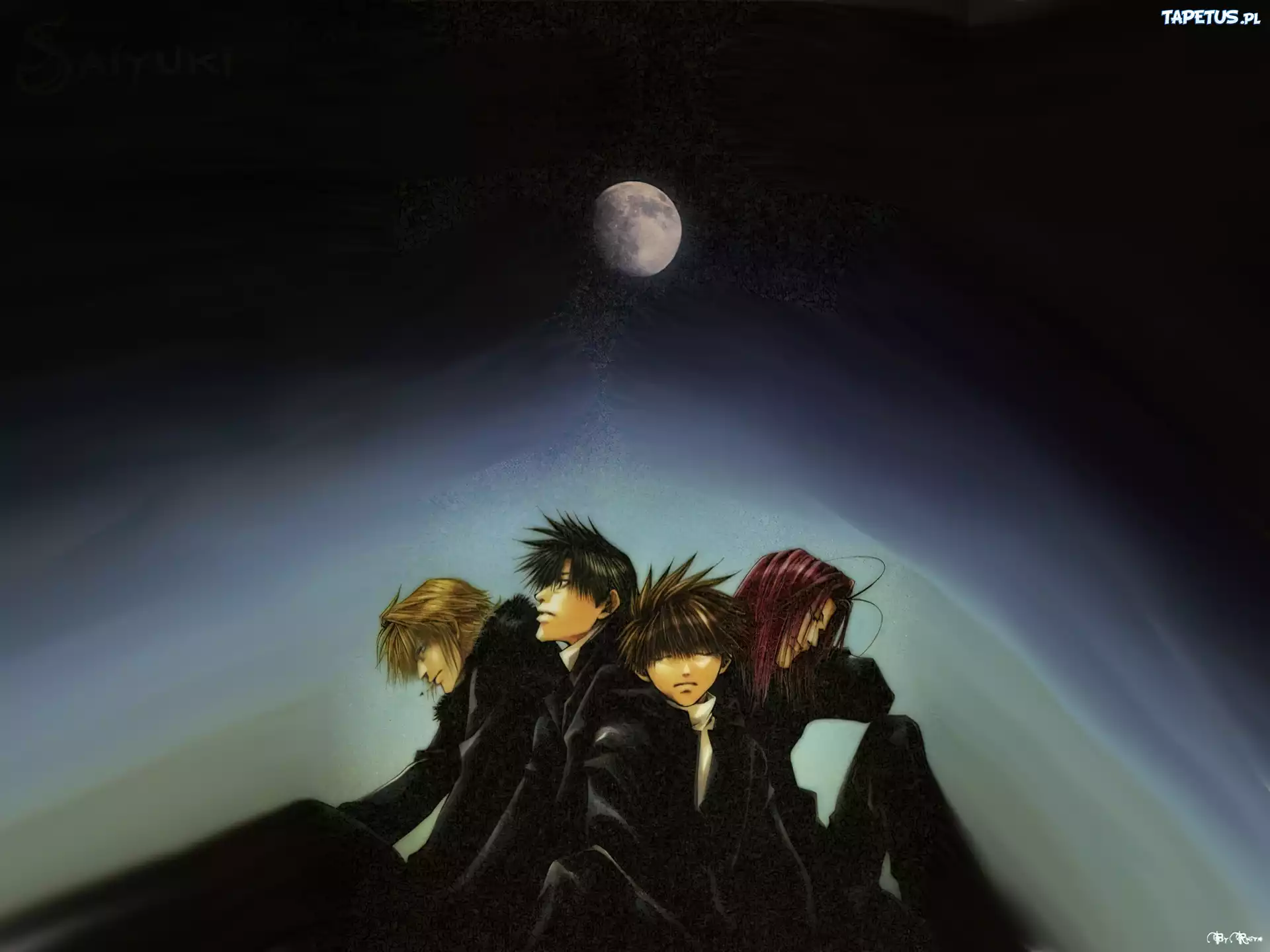 Saiyuki, księżyc, ludzie