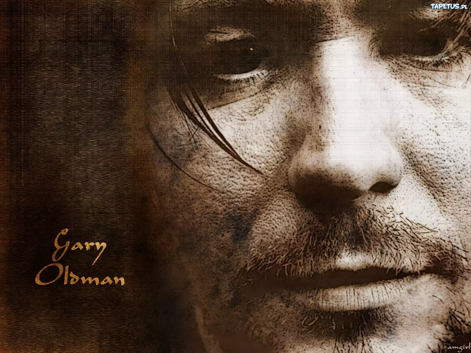 Gary Oldman,twarz, oczy