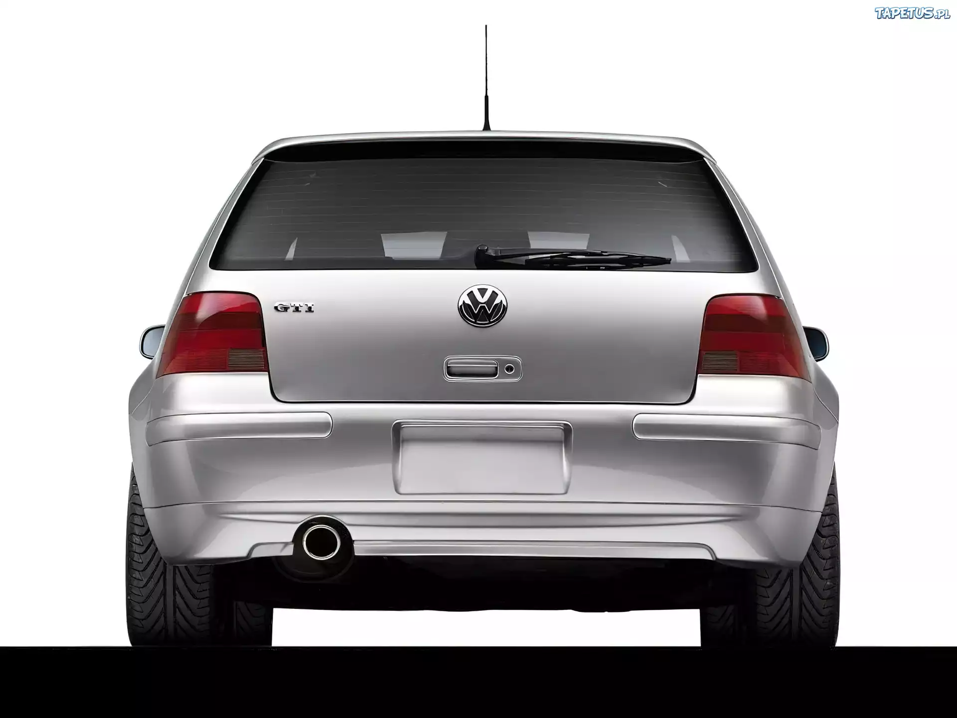 Golf 4, Tył, Srebrny
