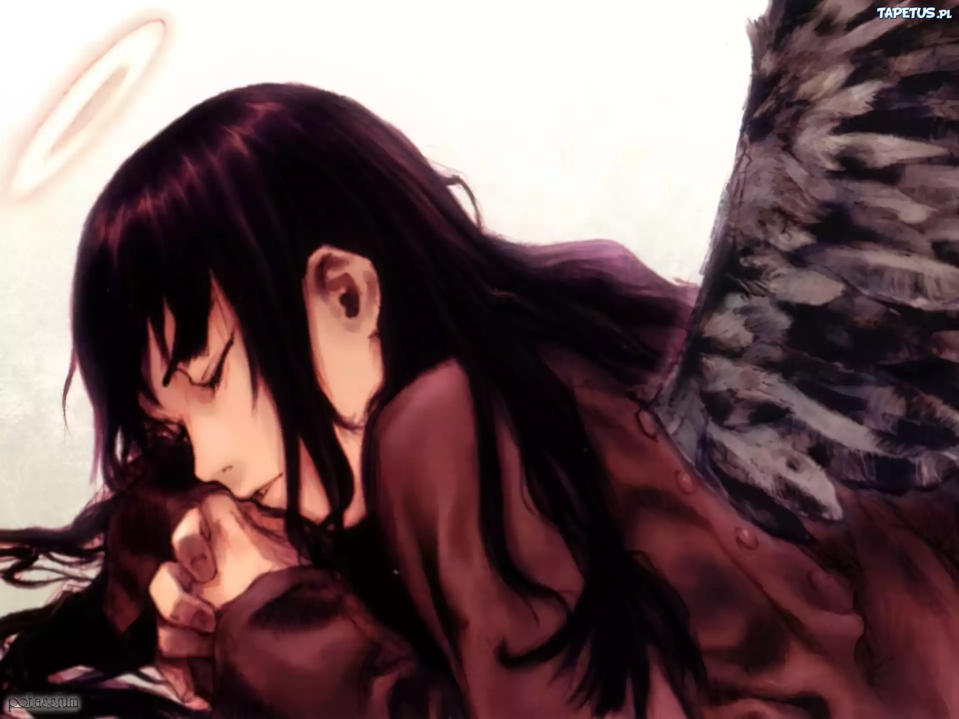 Haibane Renmei, aniołek, kobieta, skrzydła