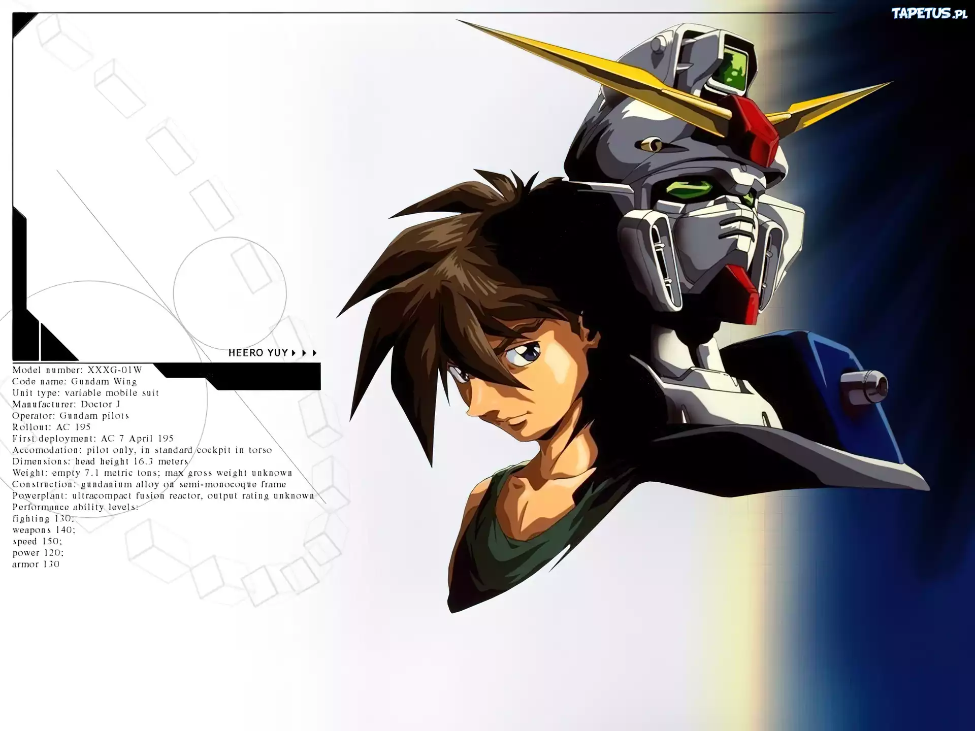 Gundam Wing, twarz, maska