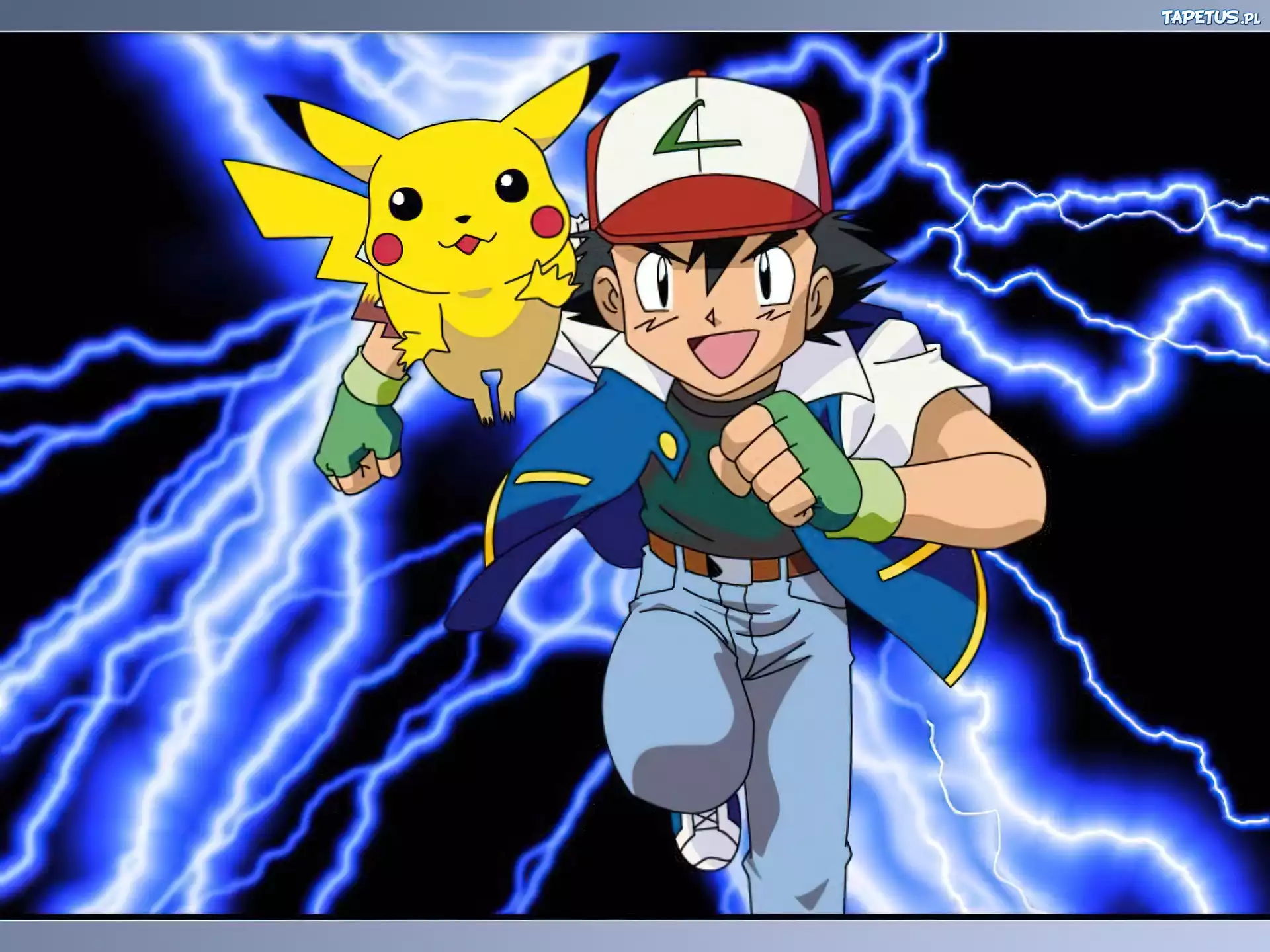 Pikachu, Ash, pioruny