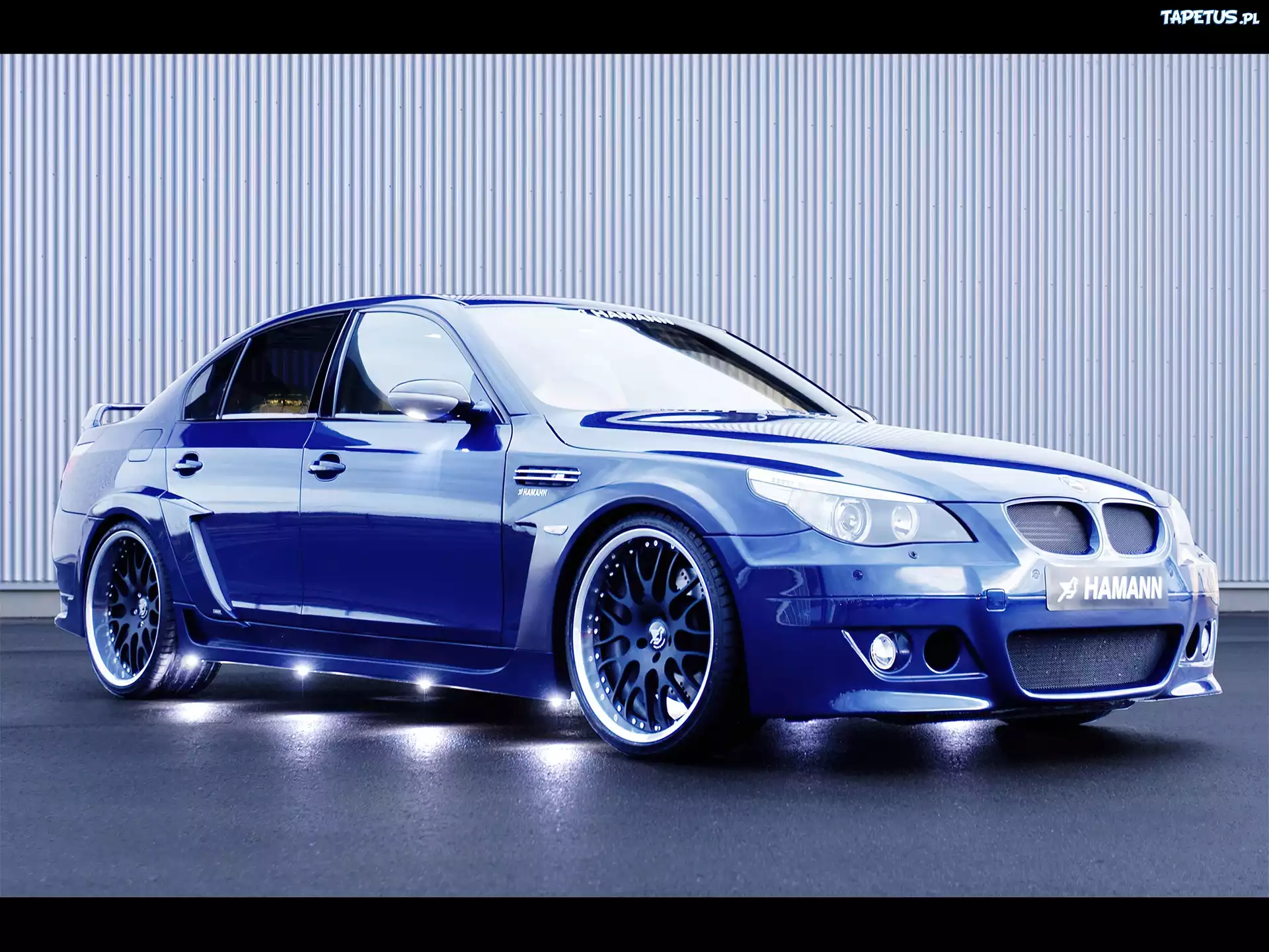Niebieski, BMW 5, E60, Podświetlenie
