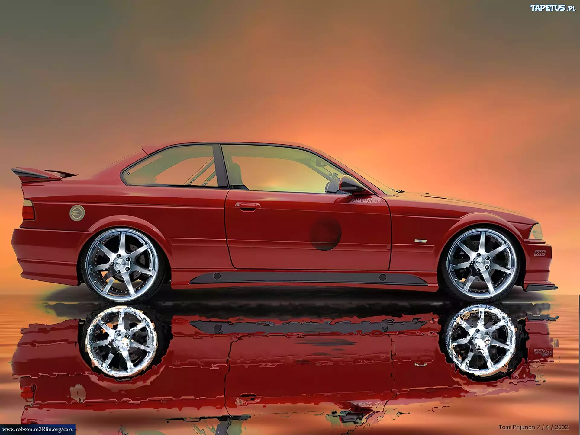 BMW 3, E36, Ogień, Tło