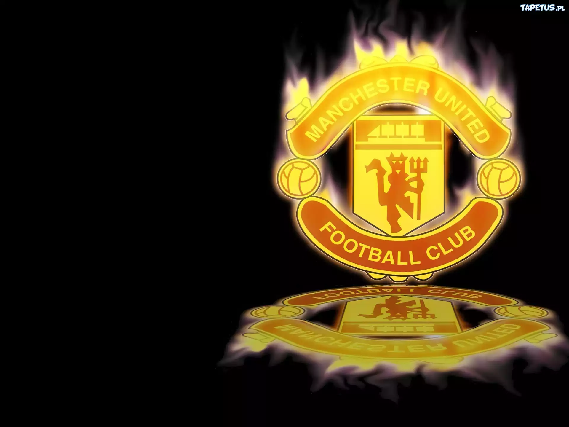 Ogniste, Logo, Manchester United, Odbicie