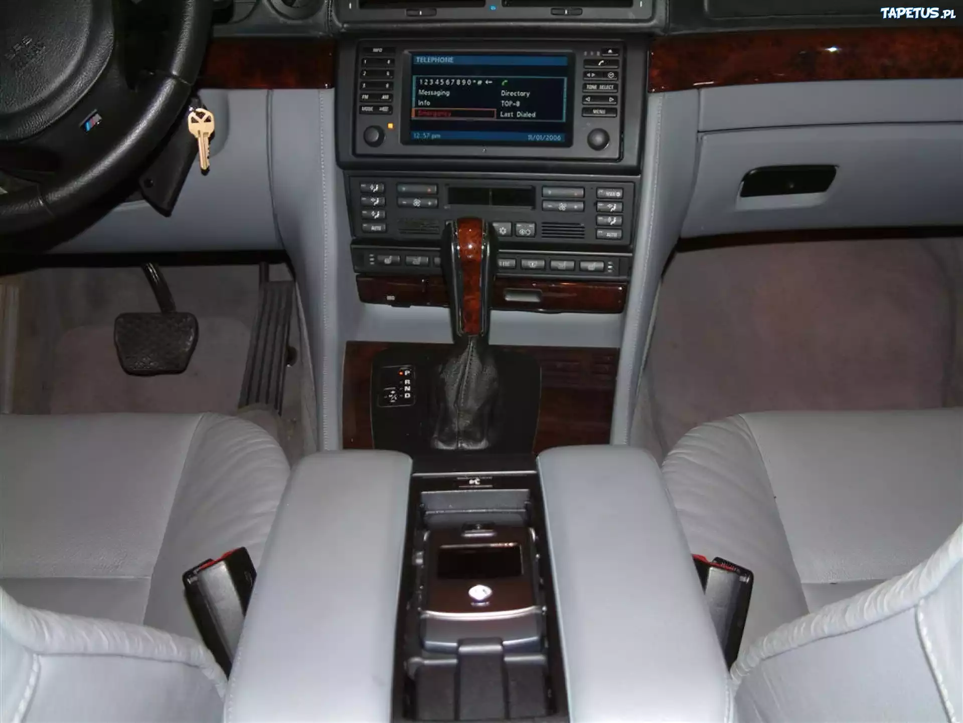 BMW 7, E65, Dźwignia, Panel, Radio