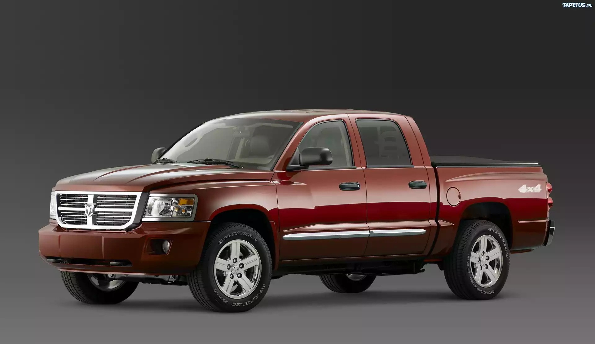 Bordowy, Terenowy, Dodge Dakota