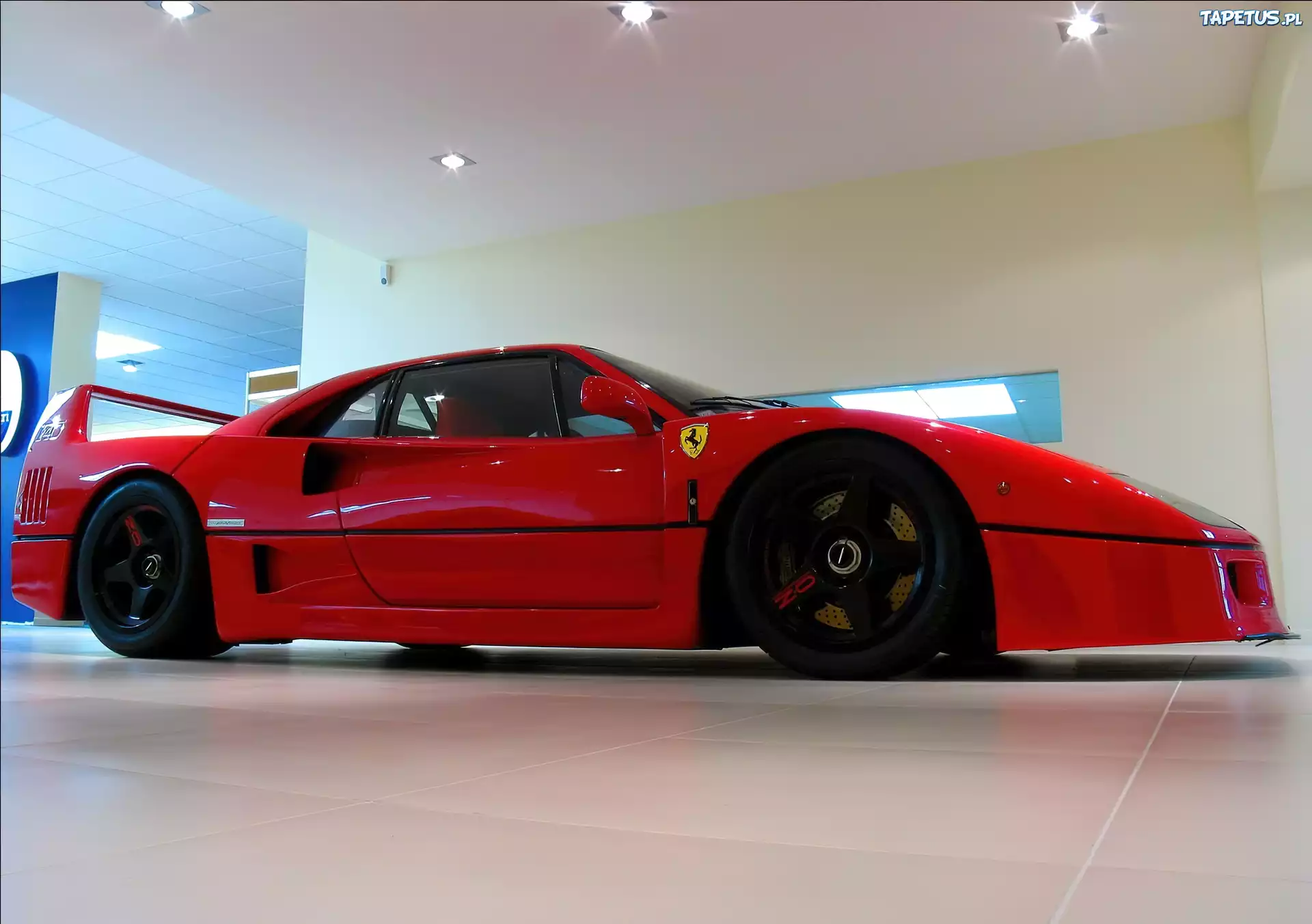 Ferrari F 40, Czarne, Alufelgi