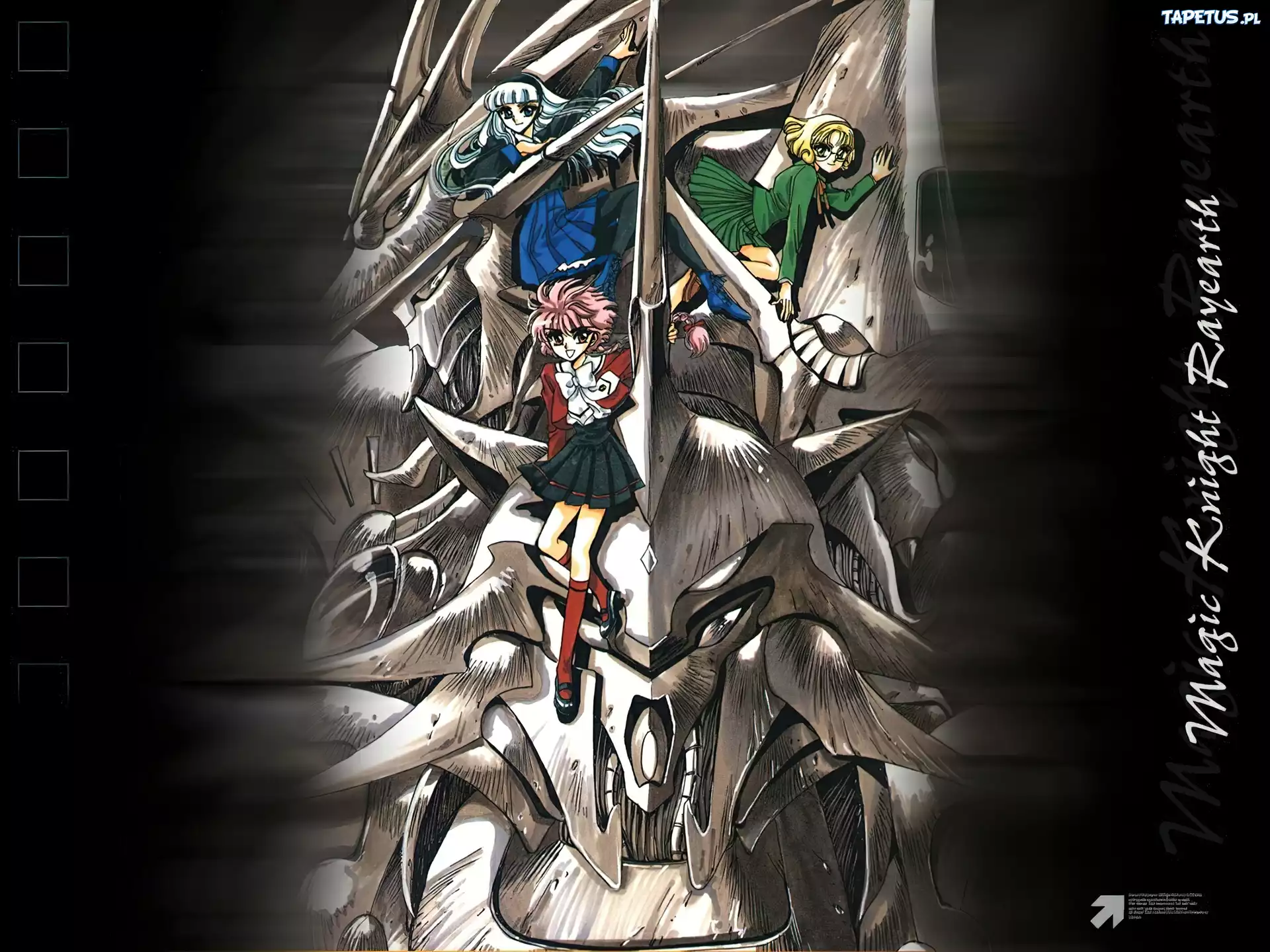 Magic Knight Rayearth, maska, ludzie