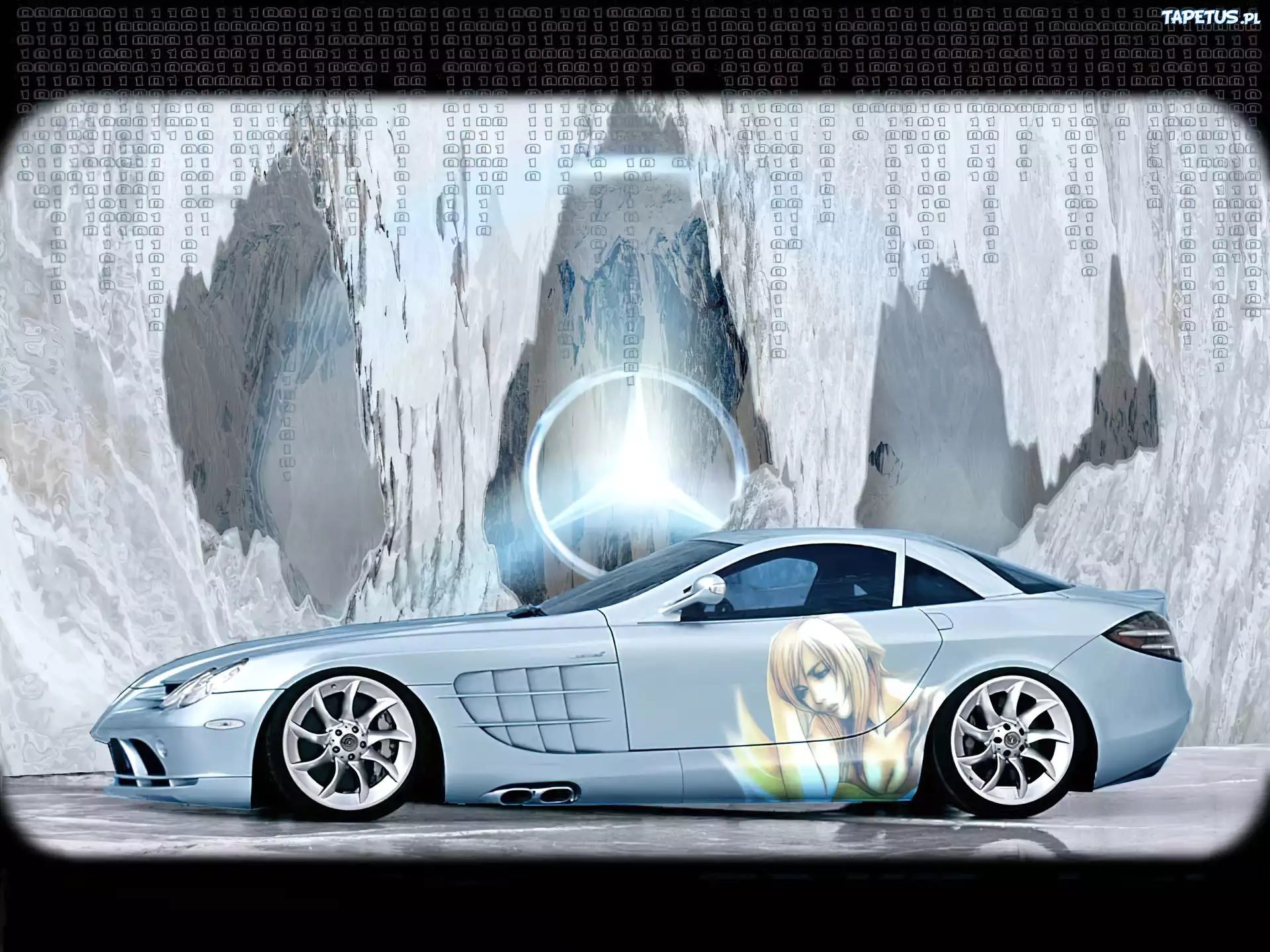 Błękitny, Mercedes SLR