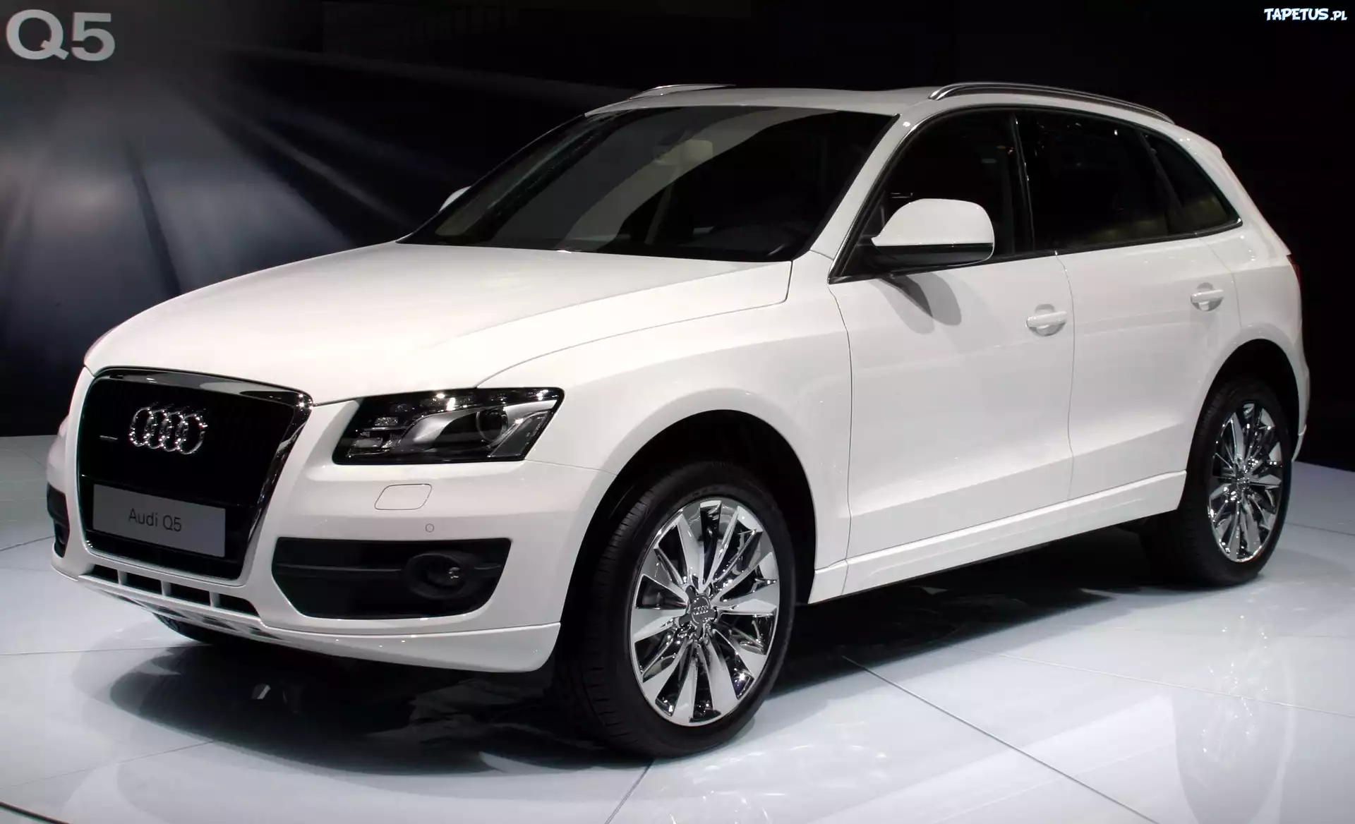 Białe, Audi Q5, Pokaz