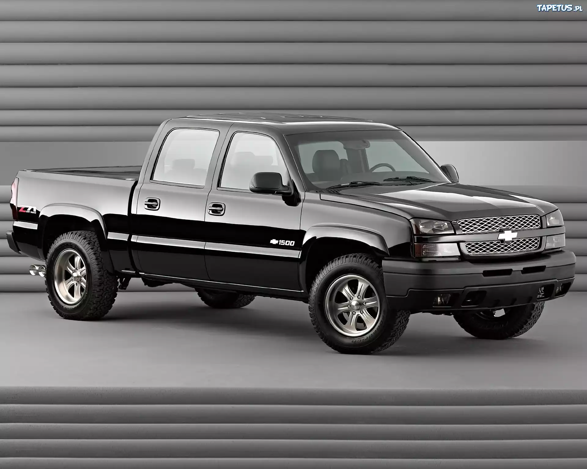 Czarny, Chevrolet Silverado, 1500