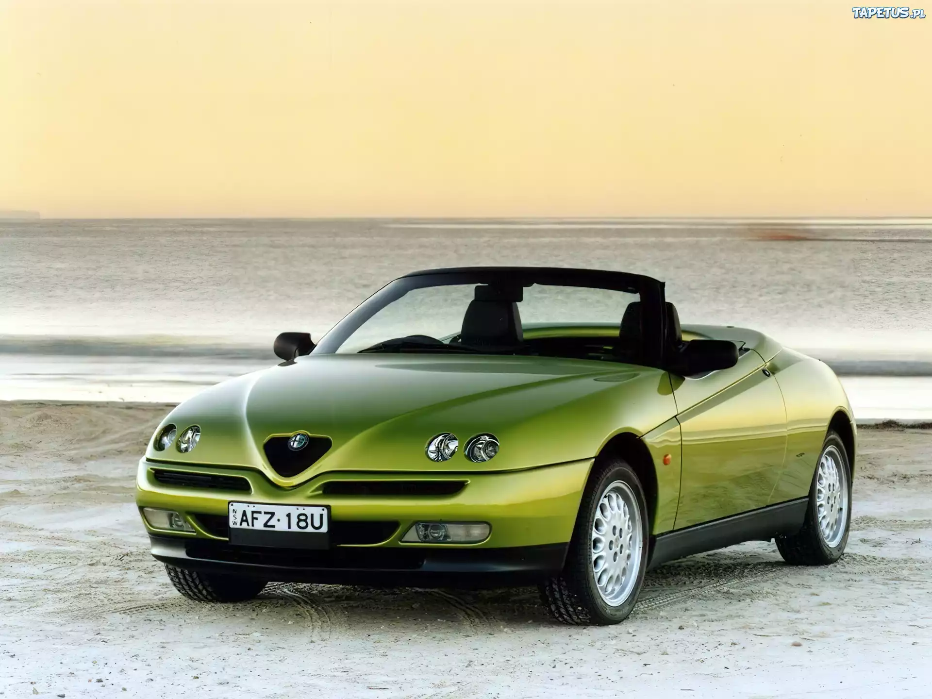 Alfa Romeo Spider, Plaża, Morze