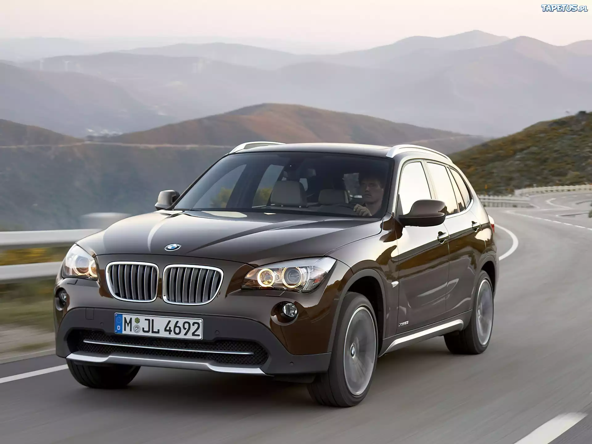 Brązowe, BMW X1, 23d