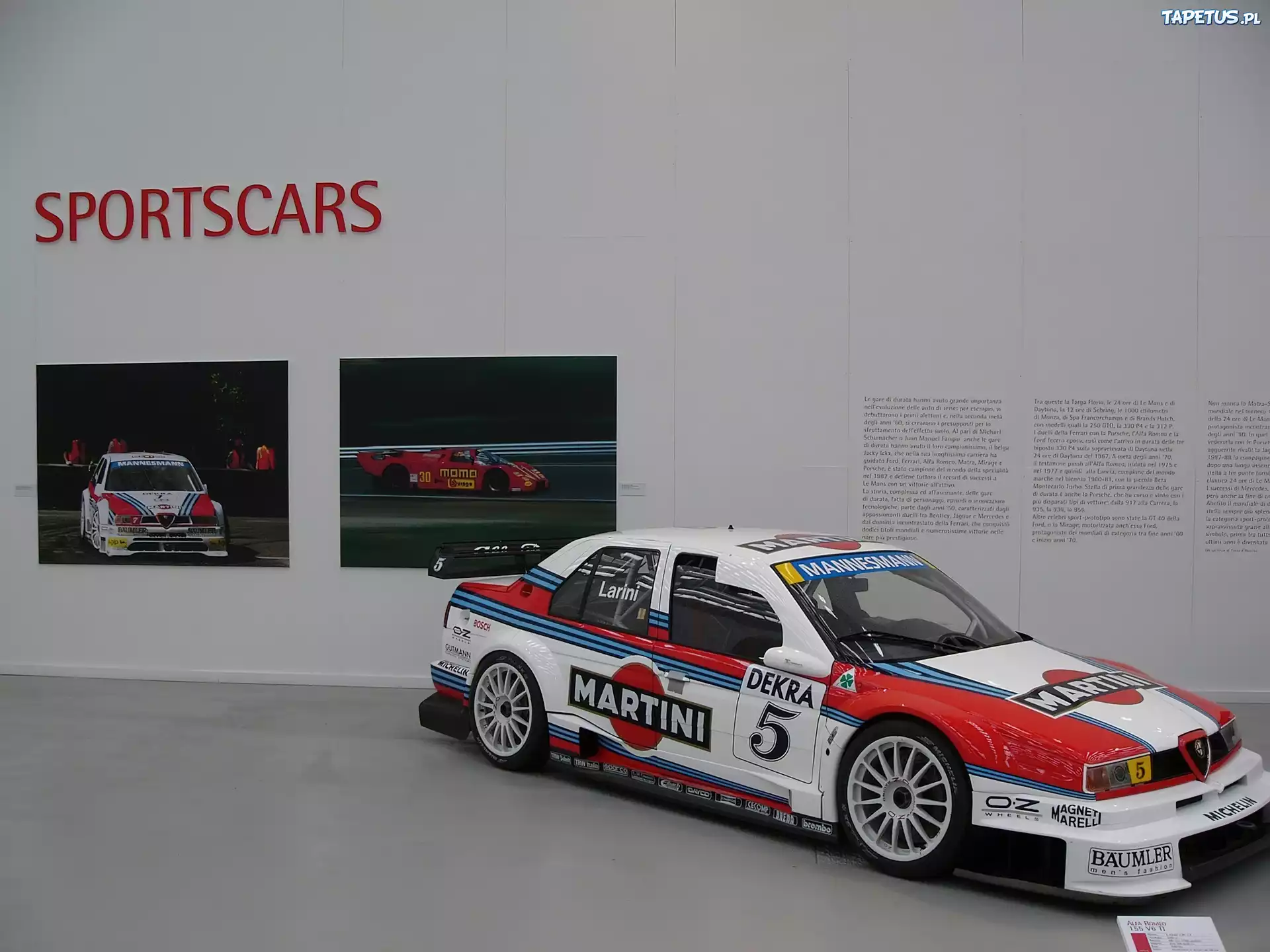 Alfa Romeo 155, Spojler, Wyścigówka