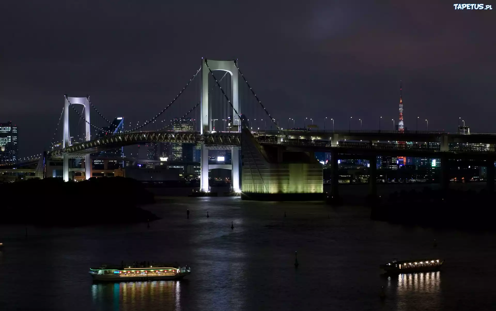Most, Tęczowy, Nocą, Tokyo