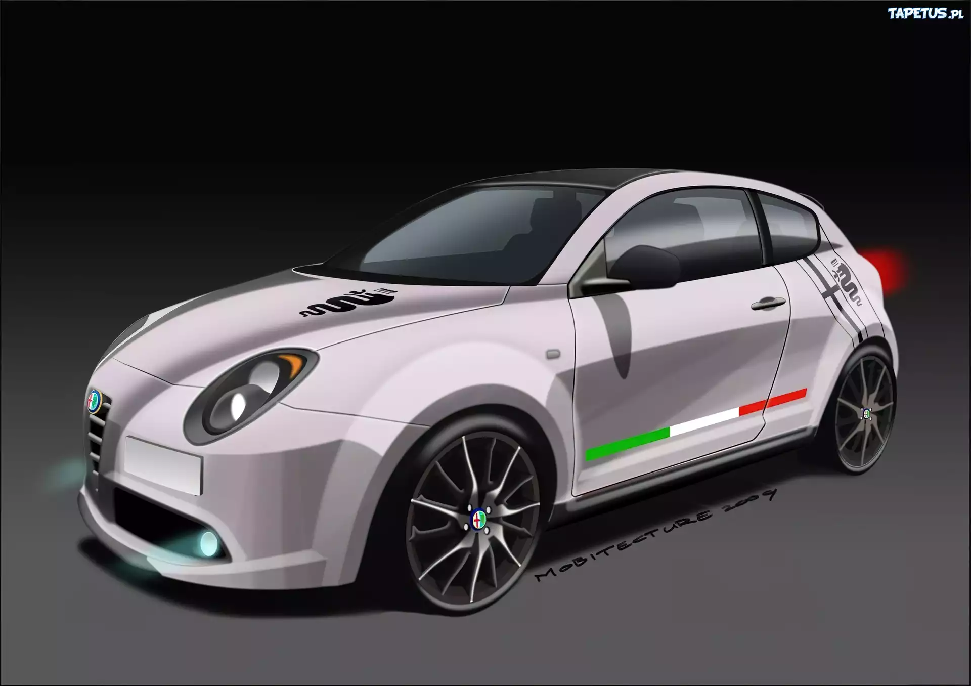 Alfa Romeo MiTo, Prototyp, Rysunek, Grafika