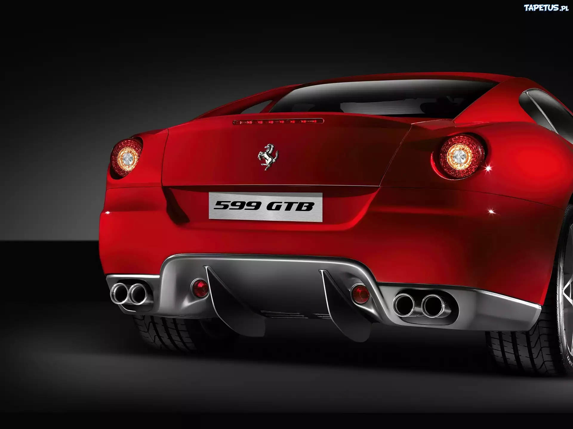 Tył, Ferrari 599, GTB, Zderzak
