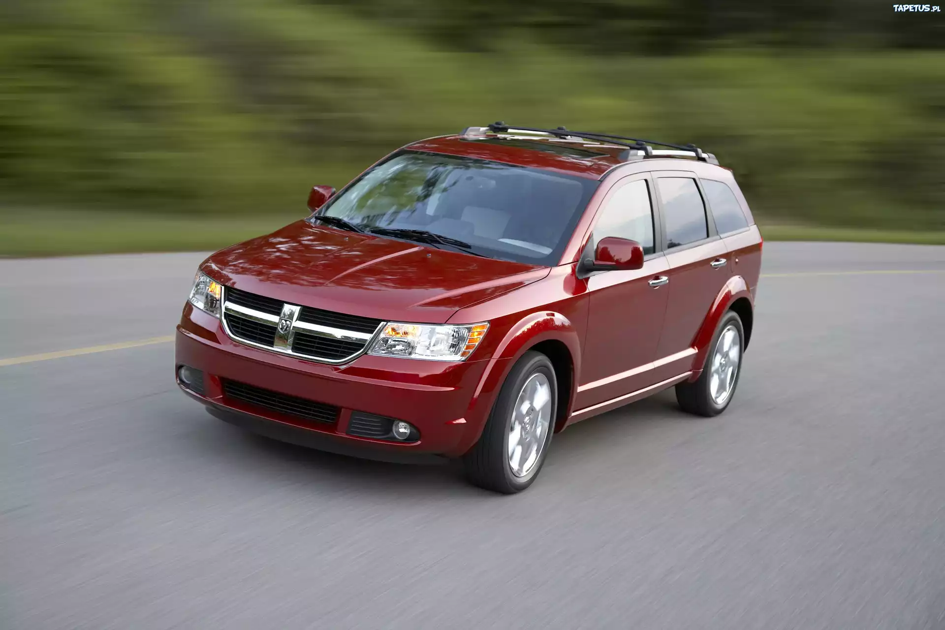 Bordowy, Dodge Journey, Bagażnik, Dachowy