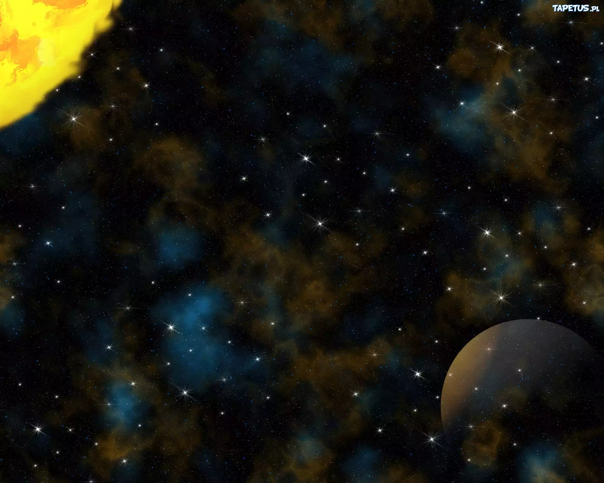 Kosmos, Gwiazdy, Słońce, Planeta