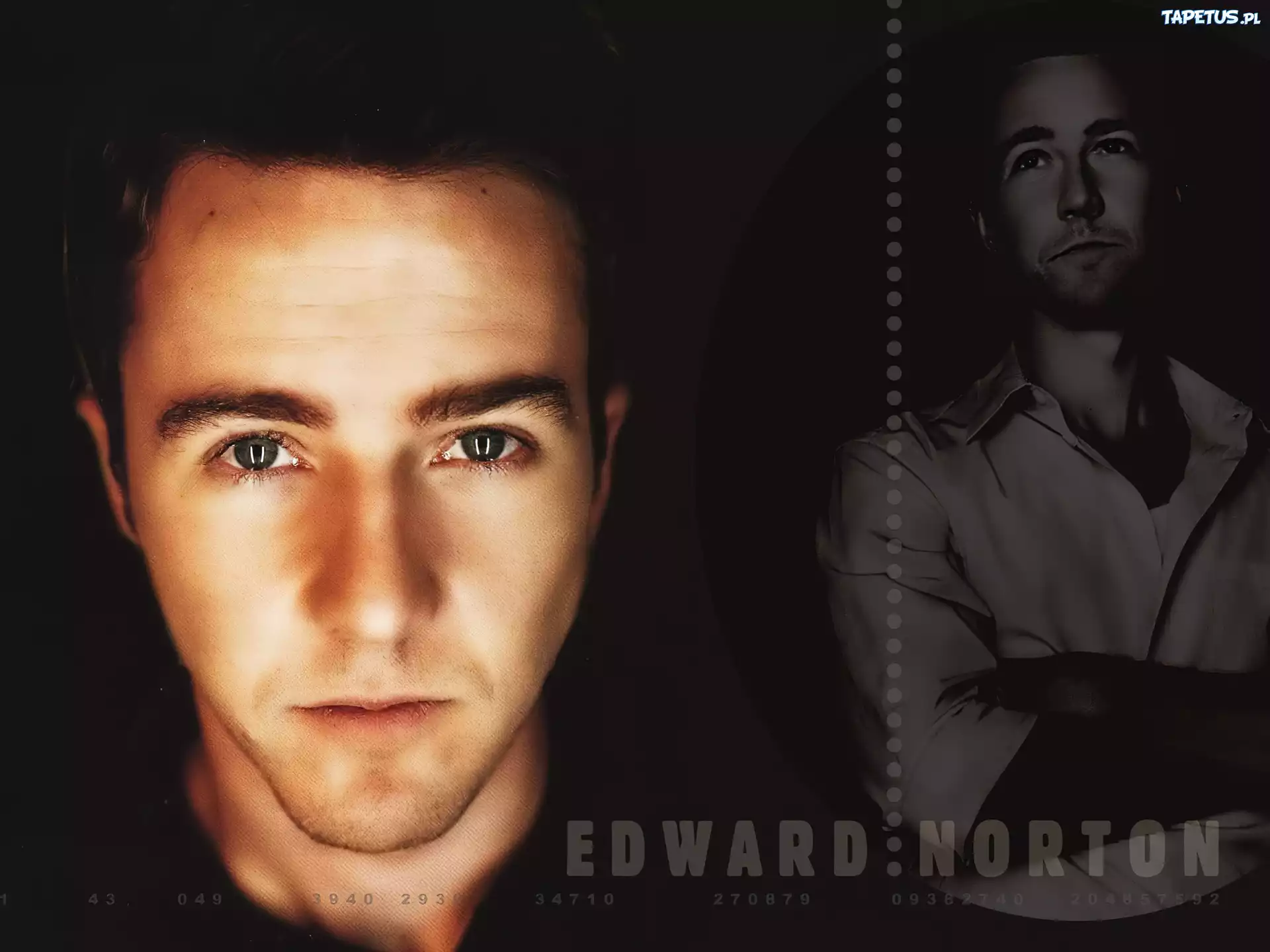 Edward Norton, oczy, opalony