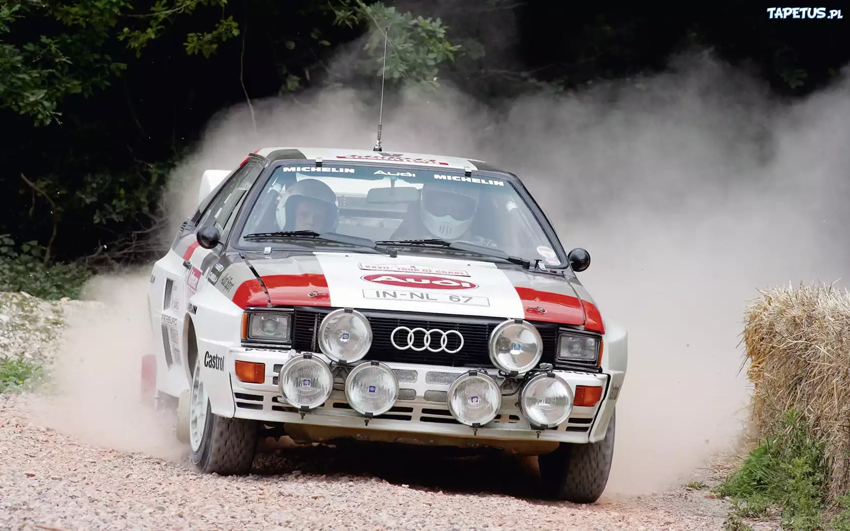 Przód, Audi, GT, Quattro, Halogeny