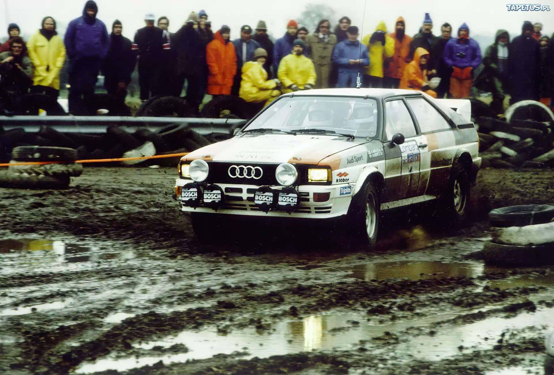 Audi Quattro, Błotny, Rajd