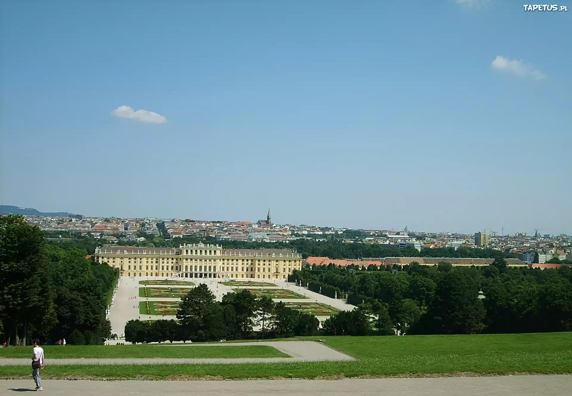 Panorama, Wiednia, Park Schönbrunn, Dworek