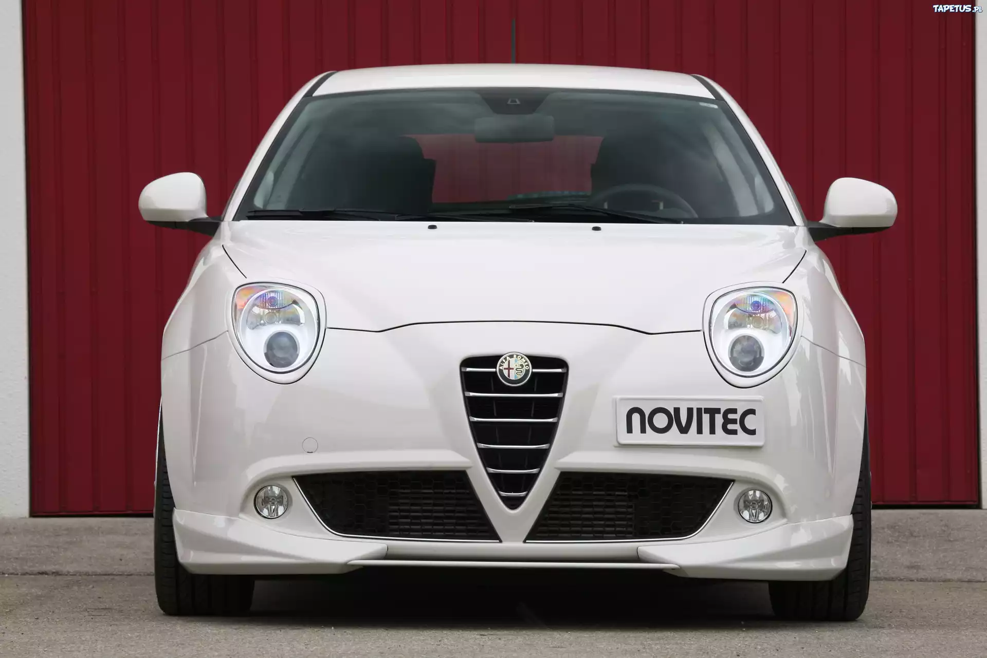 Biała, Alfa Romeo MiTo, Lusterka, Logo