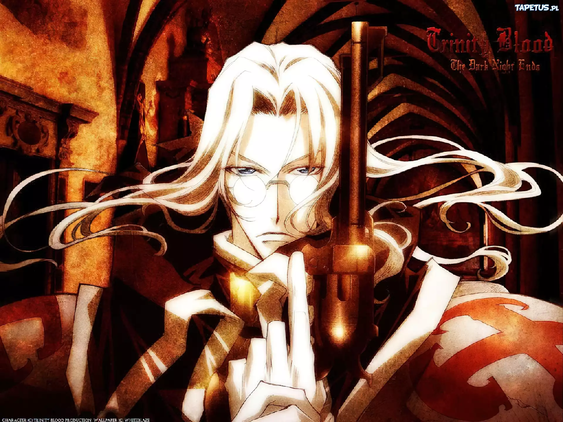Trinity Blood, broń, postać, okulary