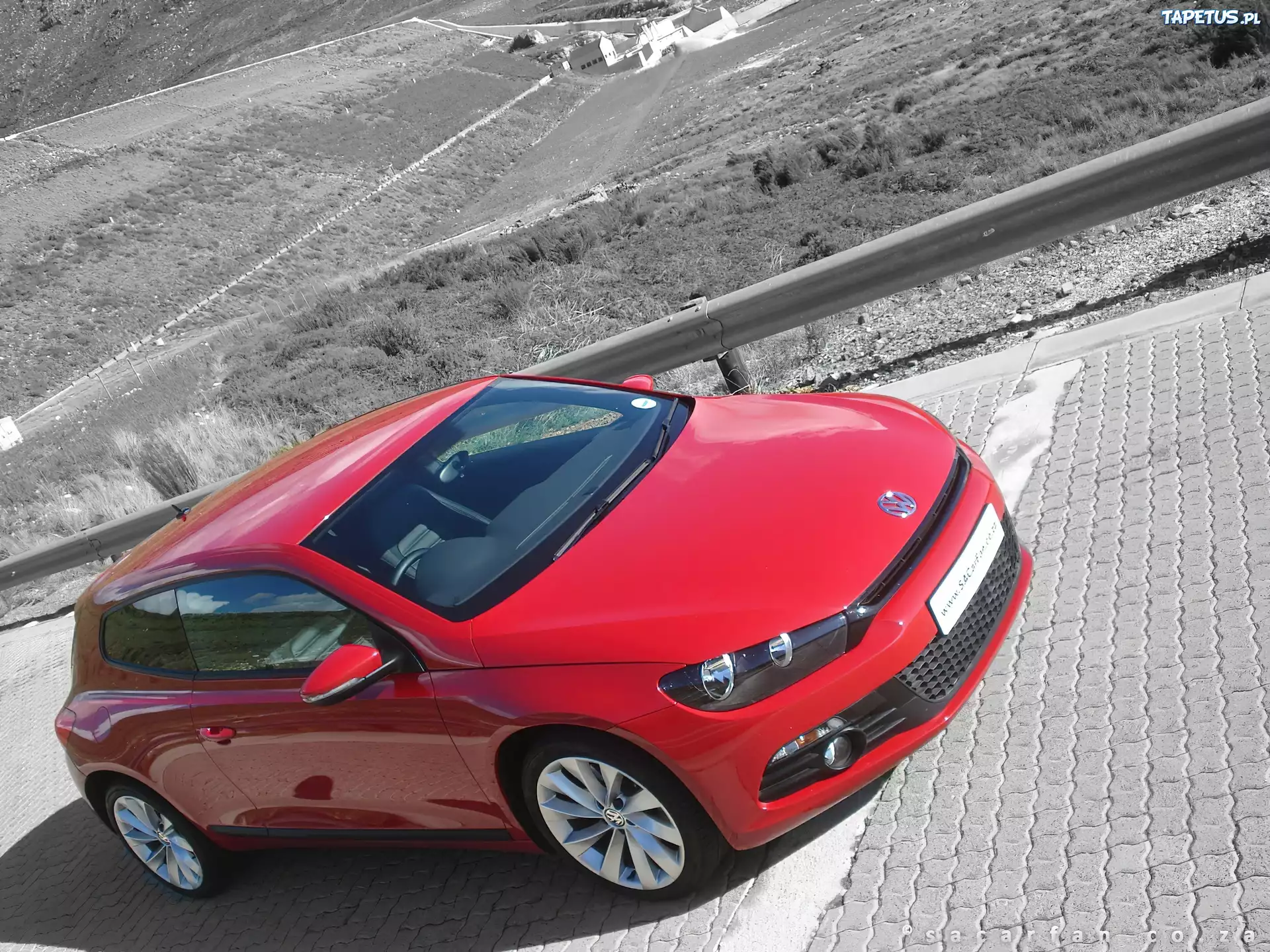 Czerwony, VW, Scirocco