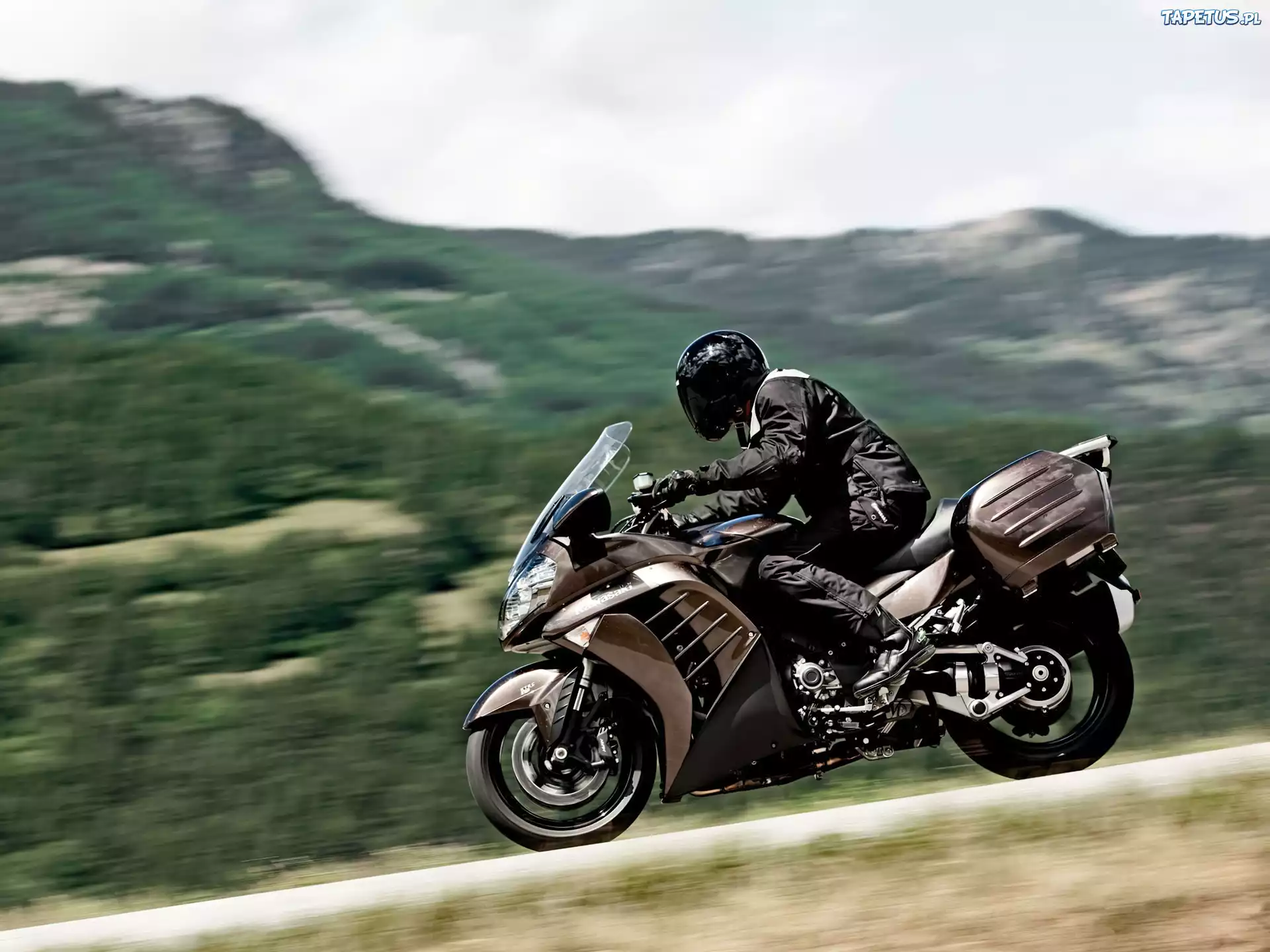 Kawasaki 1400 GTR, Kufry, Boczne