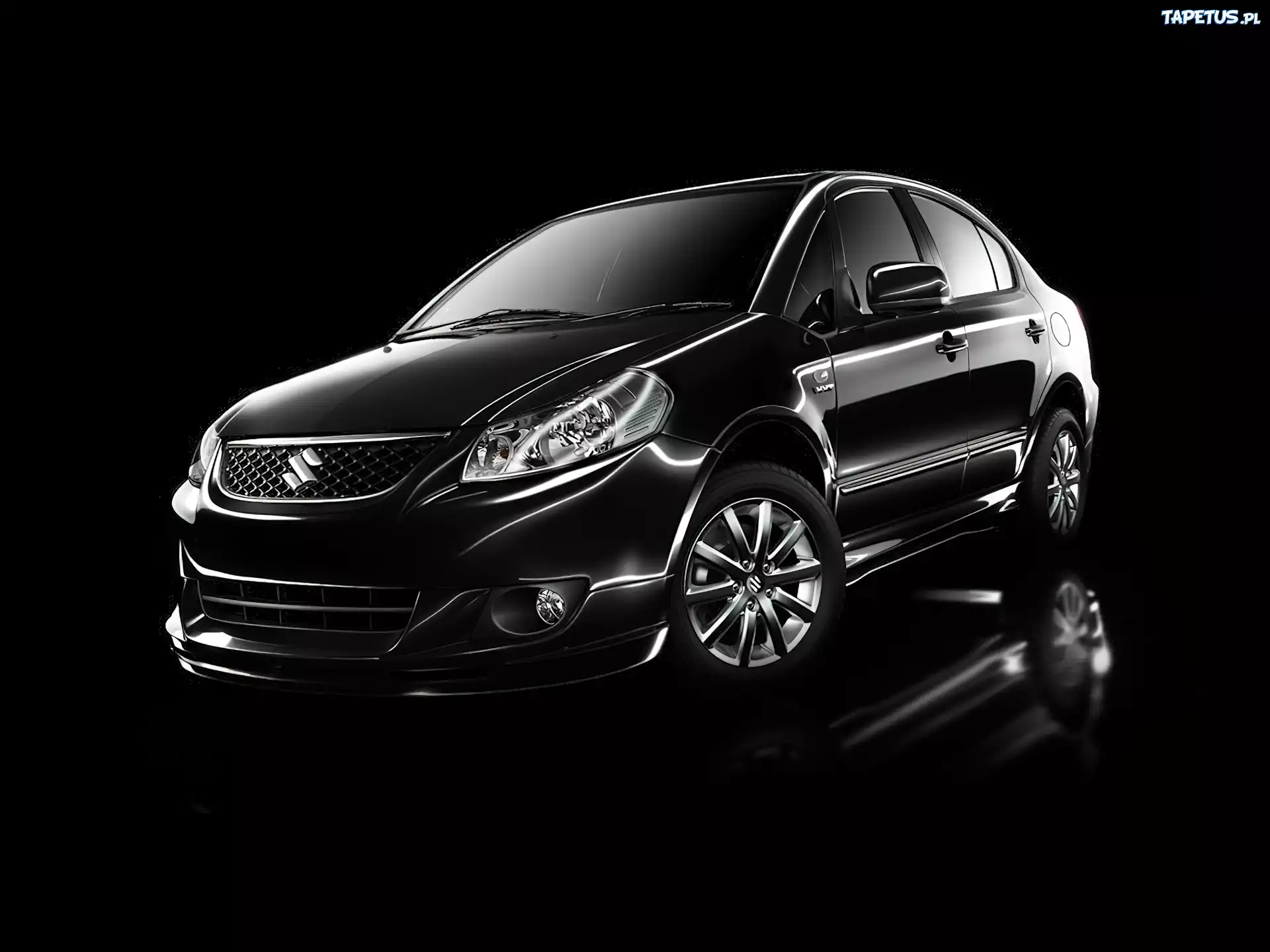 Czarne, Suzuki SX4, Sedan