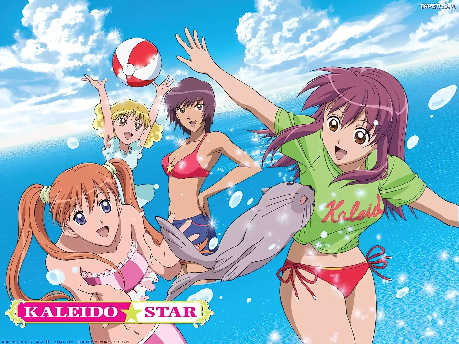 Kaleido Star, foka, dziewczyny, dzieci