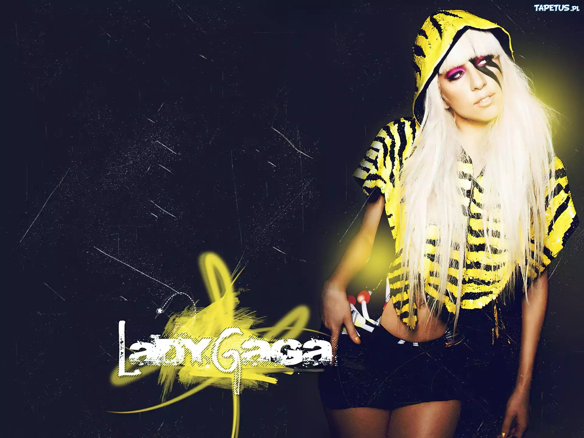 Lady Gaga, Różowe, Oczy