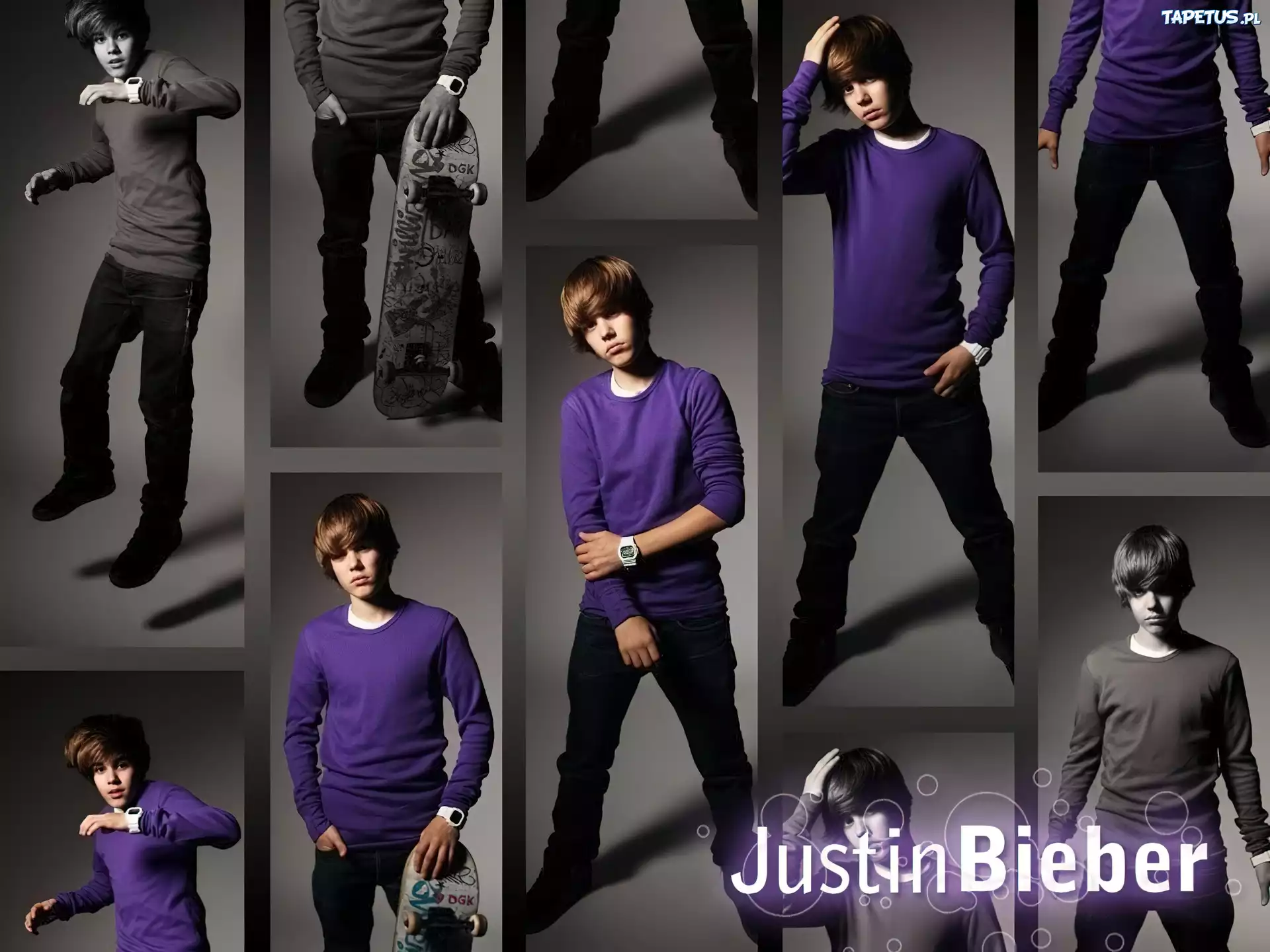 Justin Bieber, Fioletowy, Sweterek