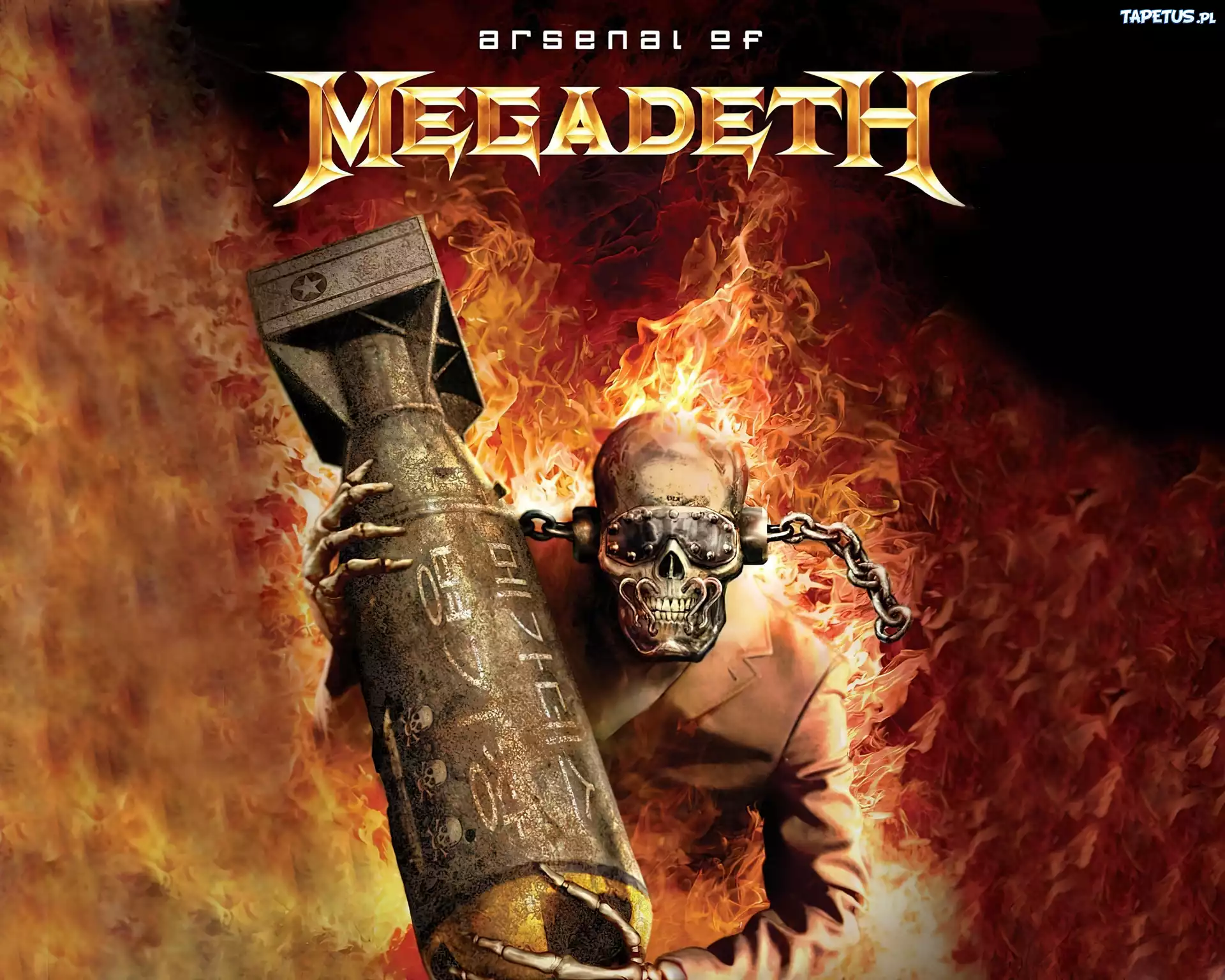 Trash, Megadeth, Płomienie, Bomba