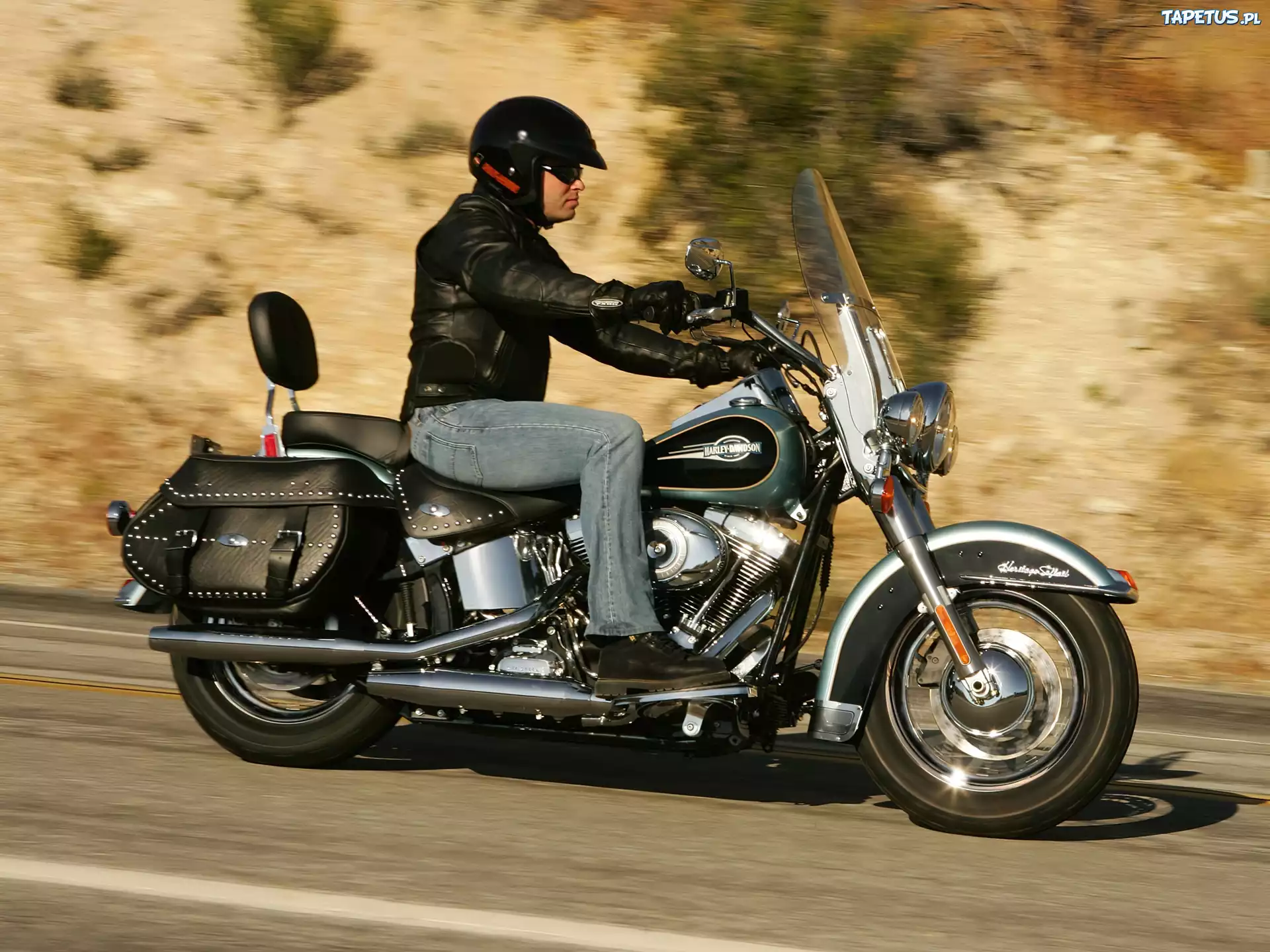 Harley-Davidson Softail Heritage, Skórzane, Sakwy