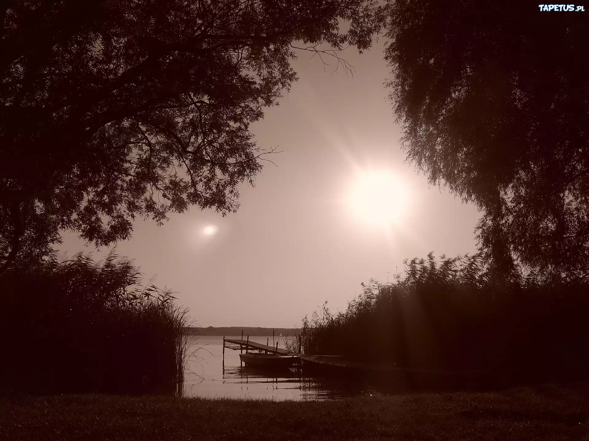 Kładka, Nad, Jeziorem, Mazury