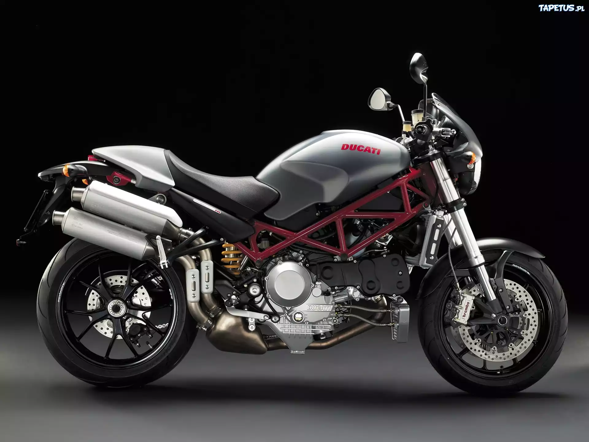 Ducati Monster S4R, Czerwona, Rama