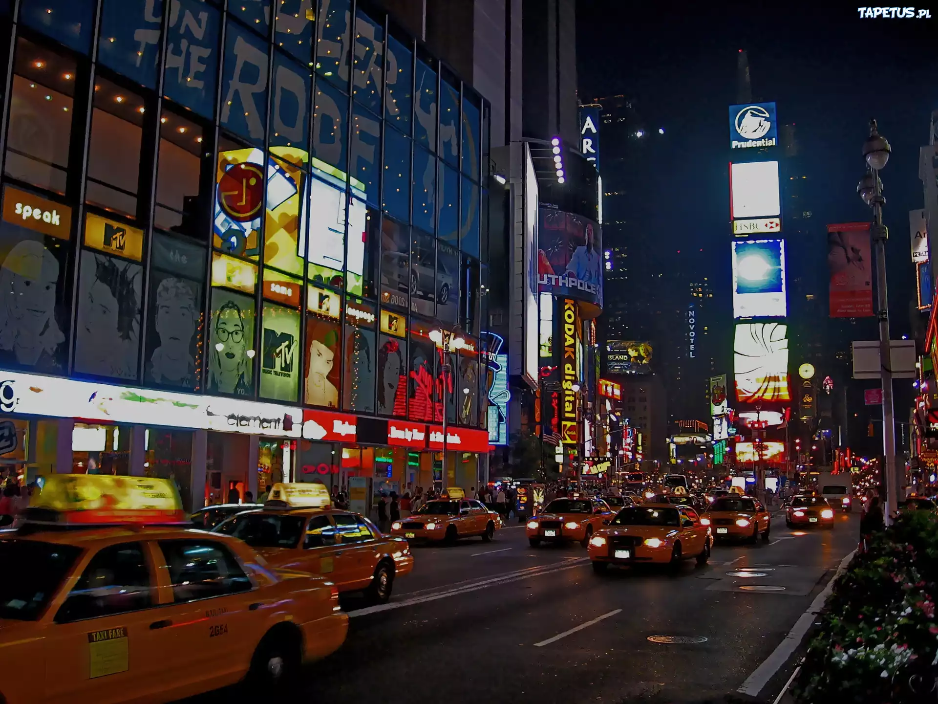 Nowy Jork, Times Square, Żółte, Taksówki