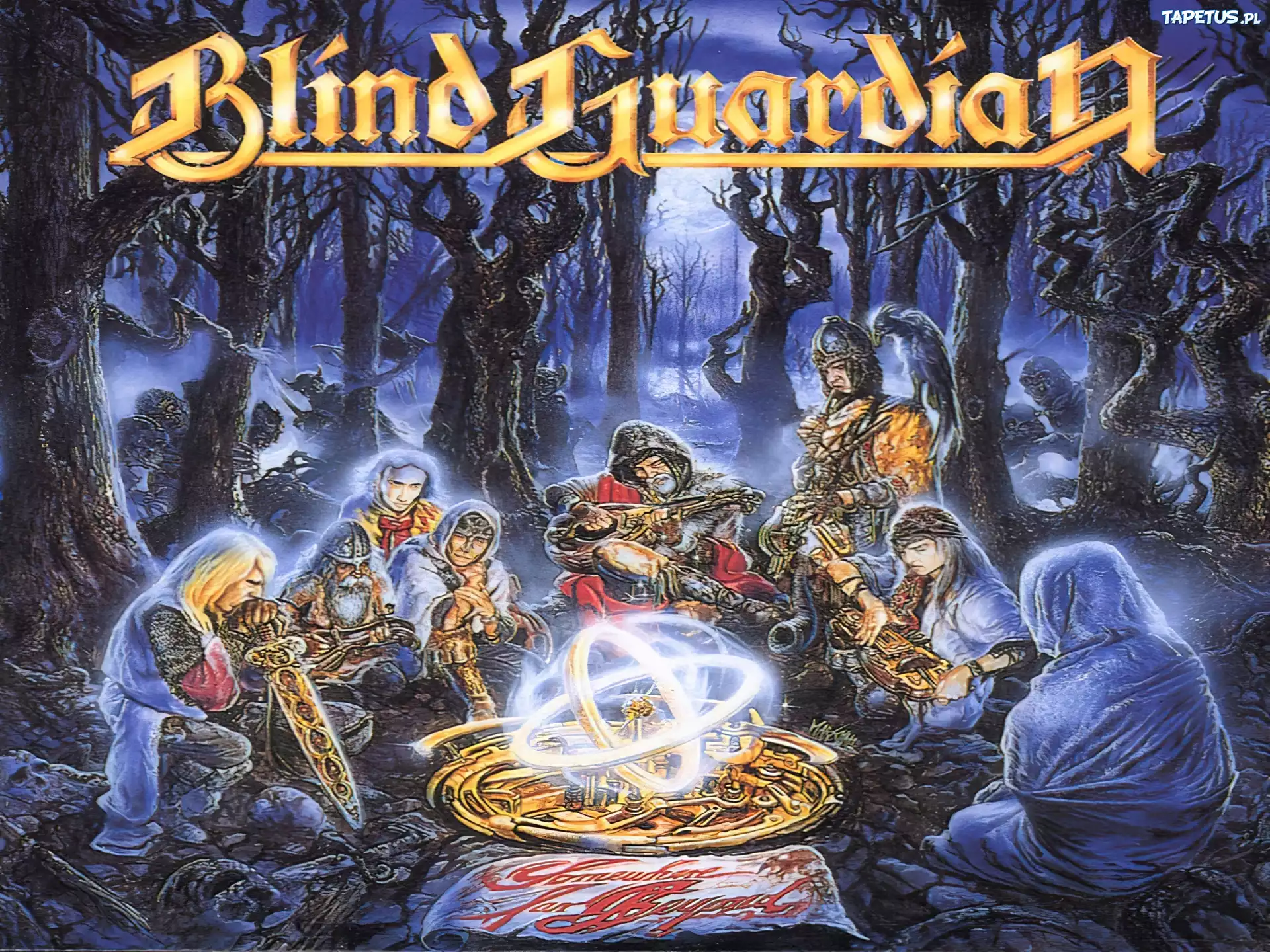Blind Guardian,narada , miecz,drzewa