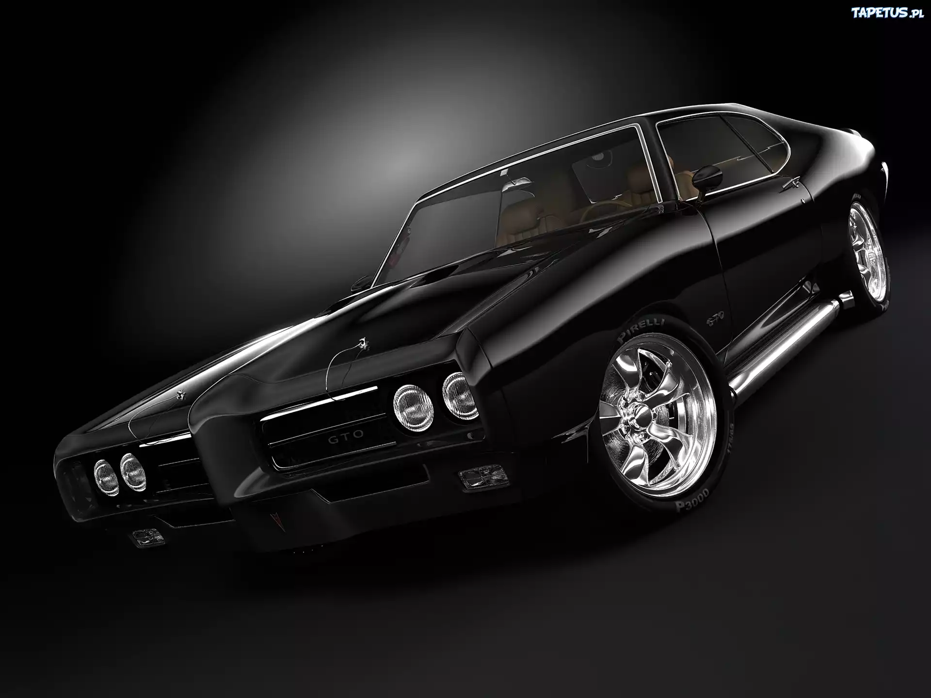Klasyk, Czarny, Pontiac GTO