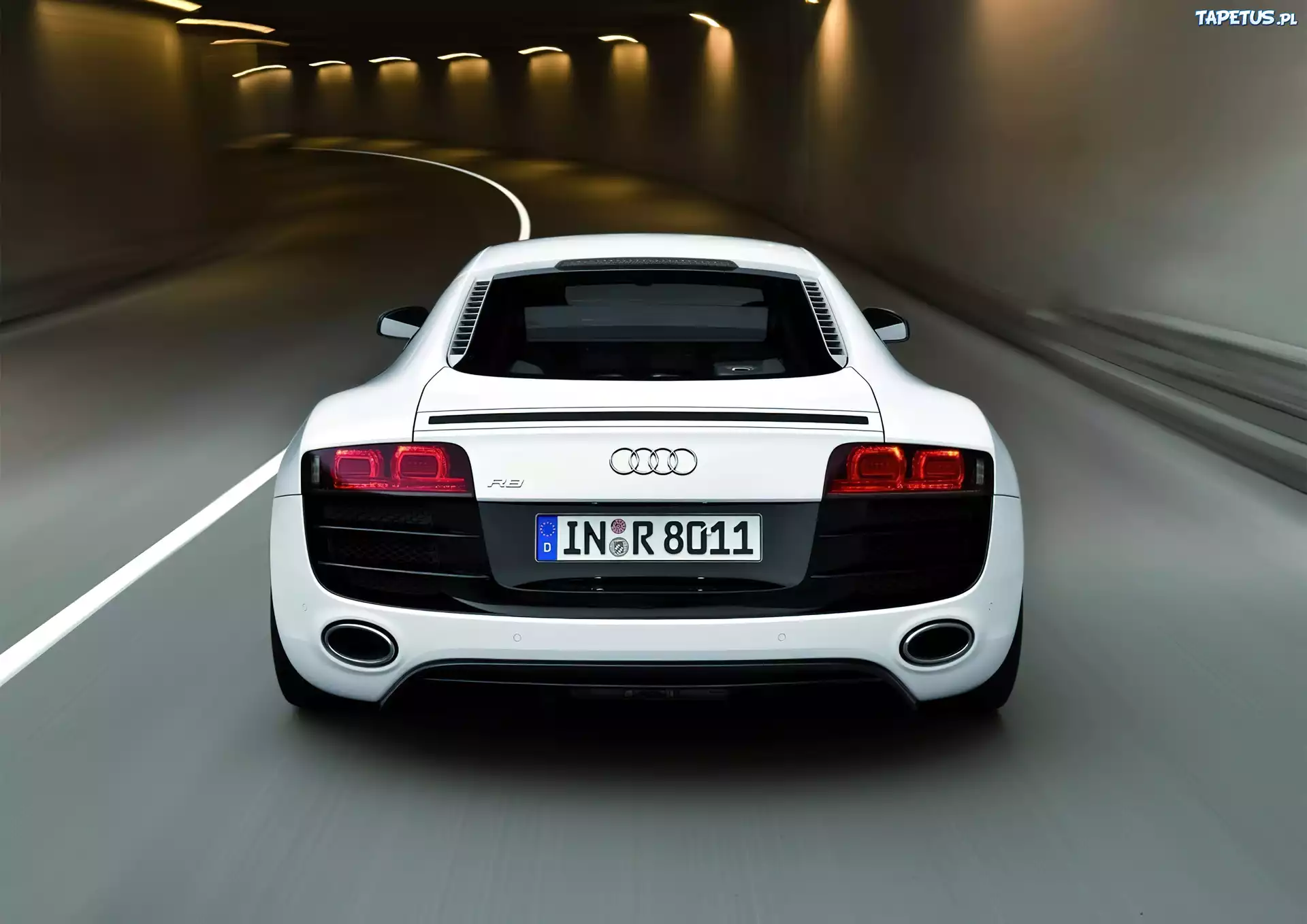 Audi R8, Tunel, Czujniki, Parkowania