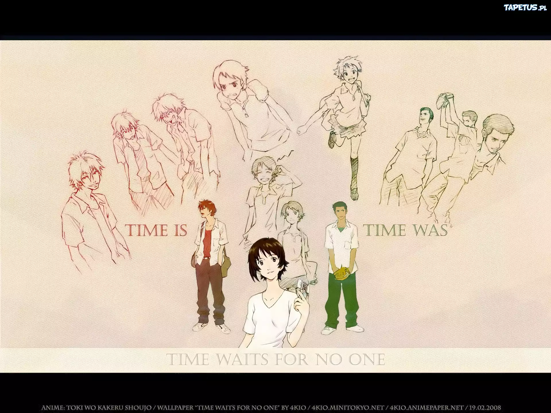 Toki wa Kakeru Shoujo, Rysunki, Bohaterów