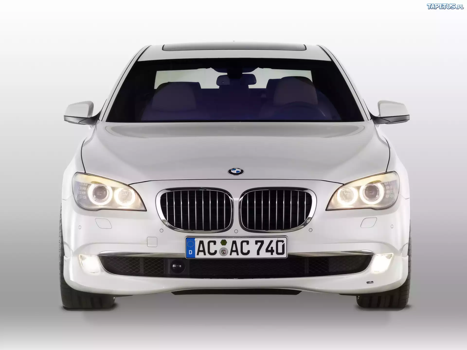Białe, BMW seria 7 F01, Angel, Eyes
