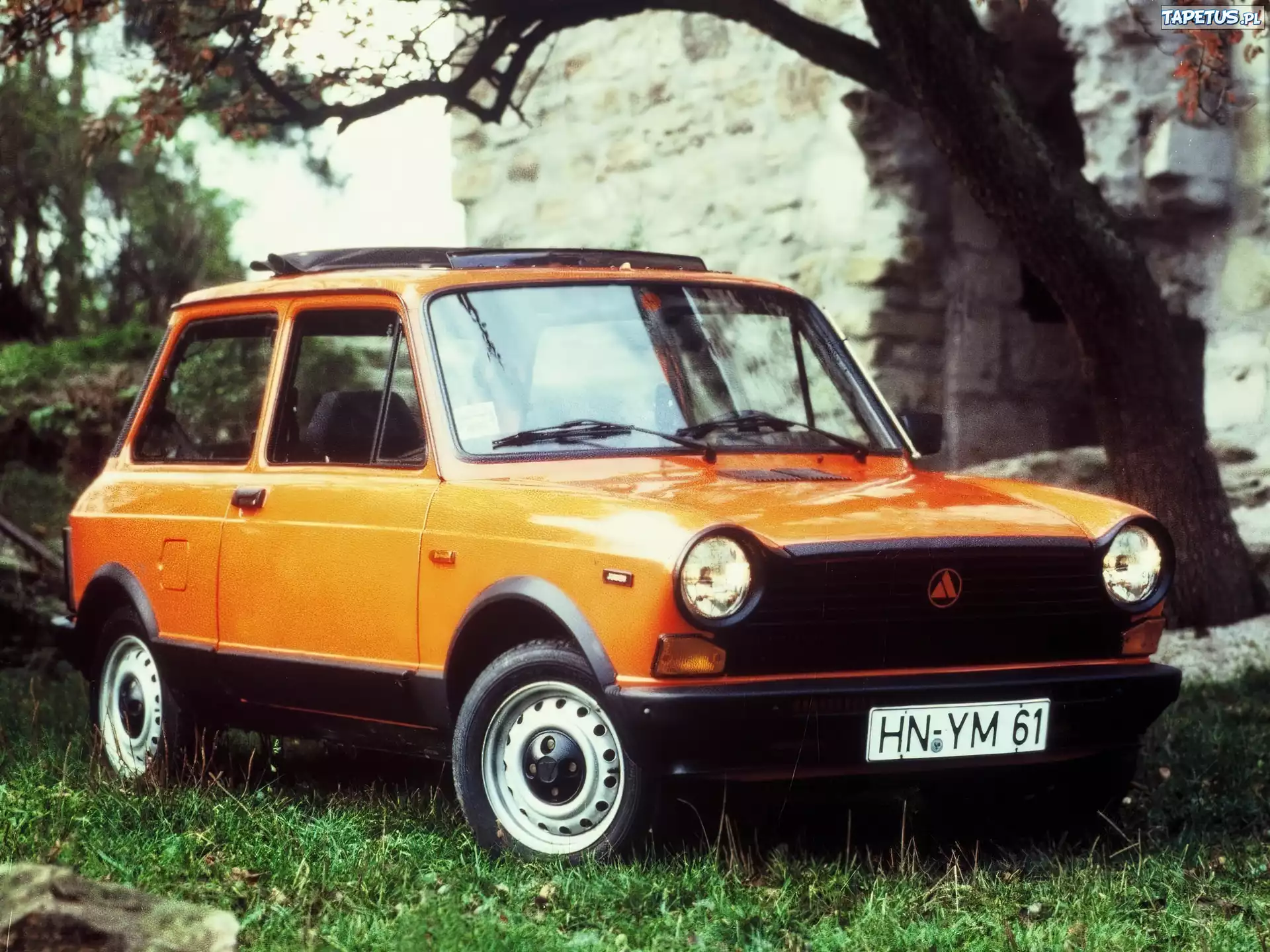 Pomarańczowy, Autobianchi A112, Dach, Rozsuwany, Ruiny