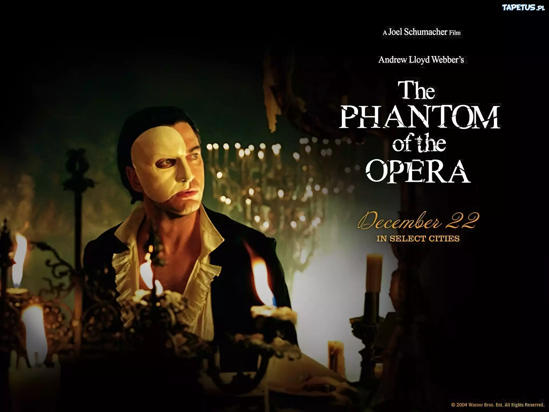 świecznik, Phantom Of The Opera, Gerard Butler