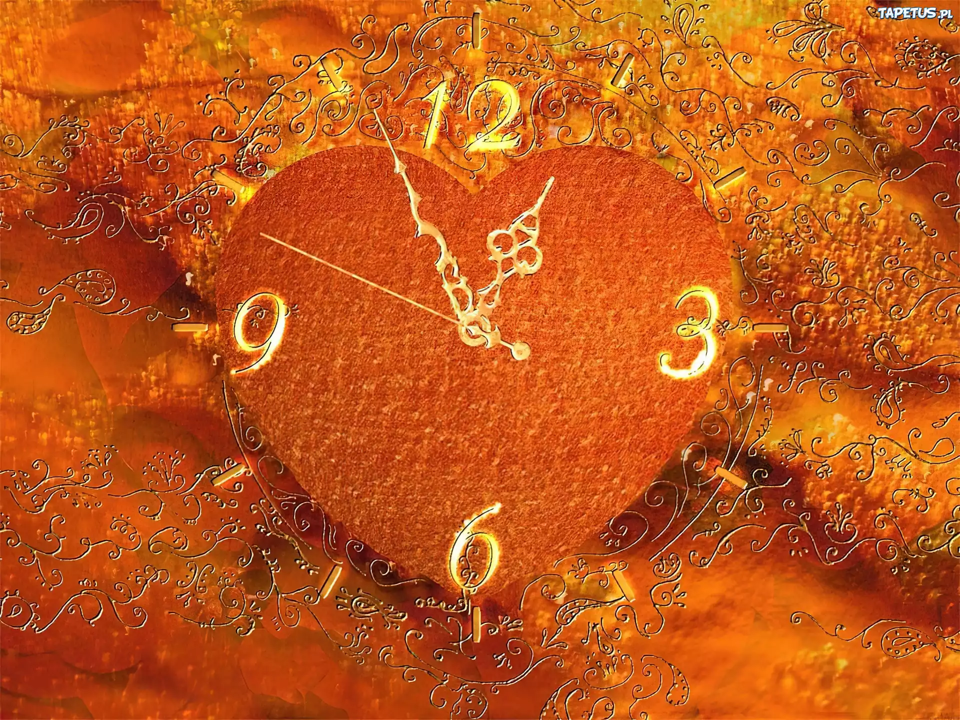 Обожаю часы. Сердечки (оранжевые). Часы сердечко. Часы "сердце". Оранжевая любовь.