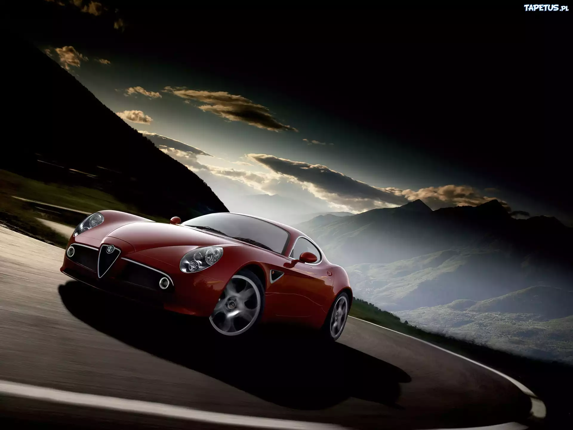 Alfa Romeo 8C, Piękny, Widok